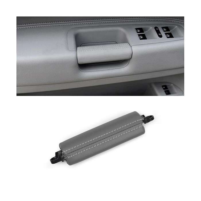 Car Interior Door Pull Handle Trim 7L6867161 for 2003-2010 Side Door Handle Inner PU Leather LHD RHD