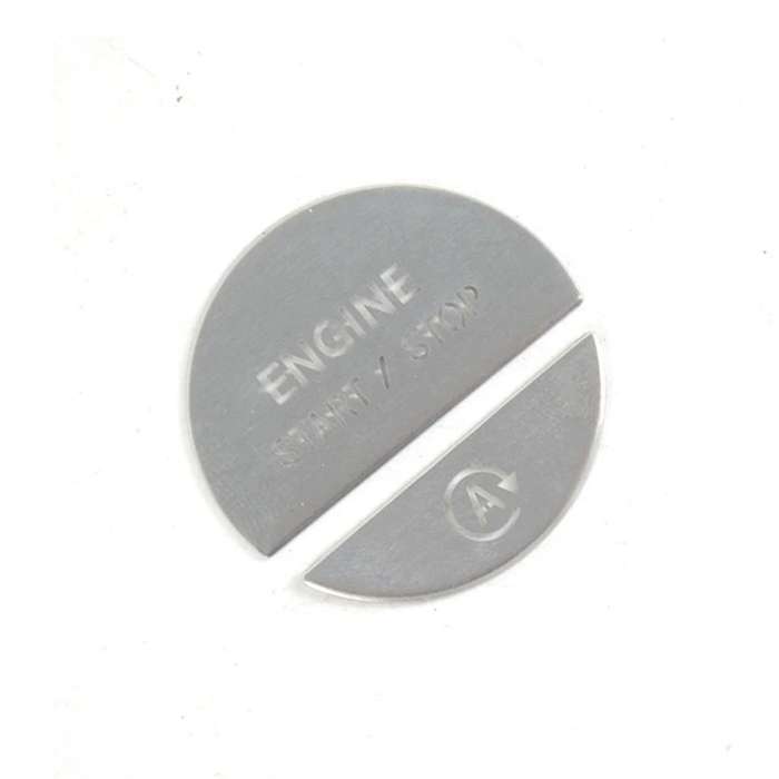 Car Interior Engine One Start Stop Key Button Sticker for C E GLC-Class W206 W214 X254 2022-2024 Sil