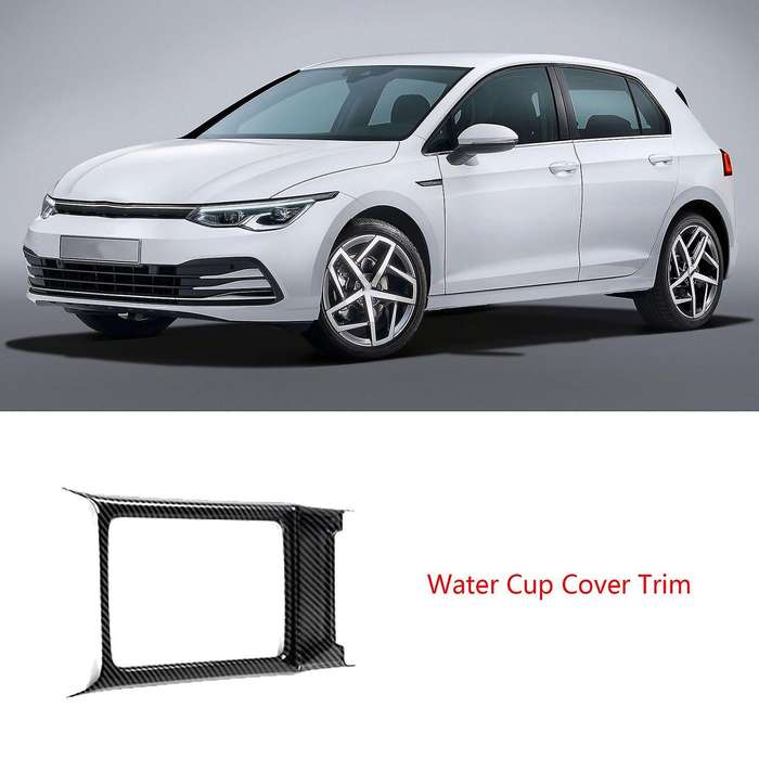 Car Interior Front Water Cup Cover Trim Console Center Frame Sticker for Golf 8 MK8 2021