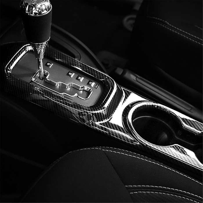 Car Interior Gear Panel Front Cup Holder Decorative Cover Sticker for Wrangler Jk 2011-2017 Auto Acc