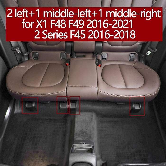 Car Interior Left Center Rear Seat Sliding Track Rail Trim Cover Seat Rail Cover for X1 F48 F49 2 Se