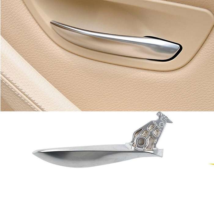 Car Interior Left Right Door Chrome Opening Handle Cover Replacement for- 5 Series 520I 523I 525I F1