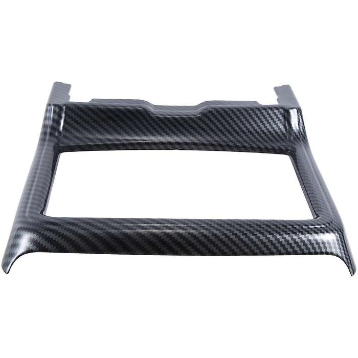 Car Interior Modification Front Drain Cup Frame Cup Holder Decorative Cover Black Carbon Pattern Fo