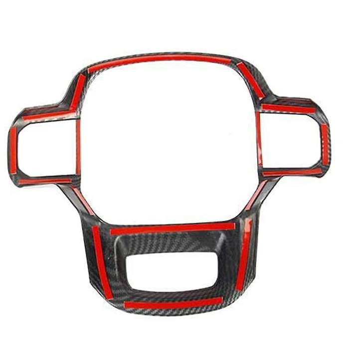 Car Interior Modification Steering Wheel Carbon Fiber Pattern Patch for 2021-2023 Steering Wheel Dec