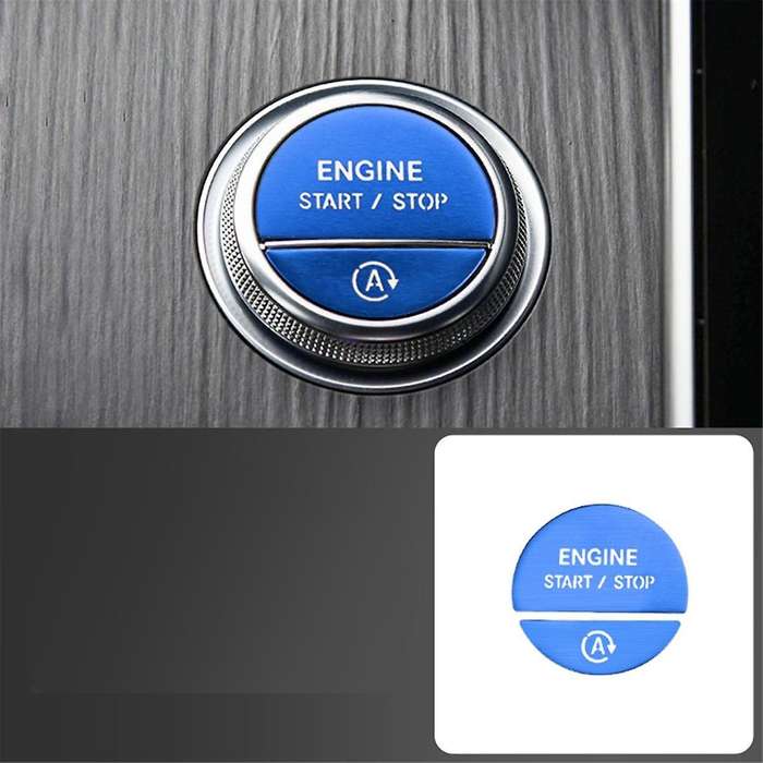 Car Interior One Key Start Headlight Handbrake Door Button Sticker Set for - C E Glc W206 W214 X254