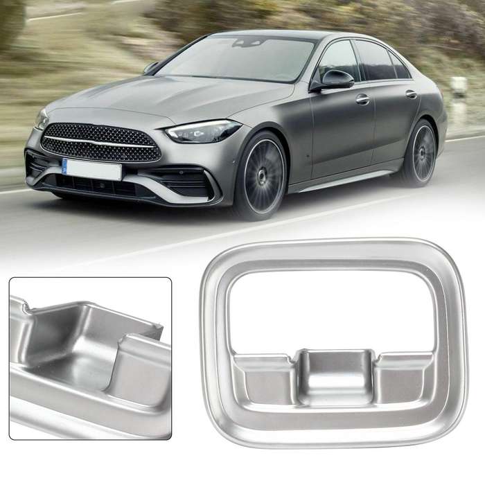 Car Interior P Button Electronic Handbrake Frame Cover Trim for C Class W206 C260 2022 Chrome ABS