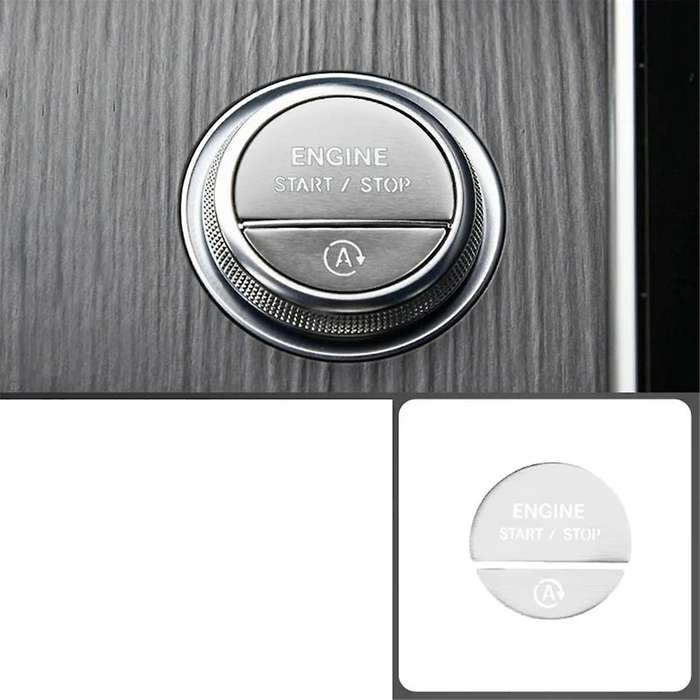 Car Interior One Key Start Headlight Handbrake Door Button Sticker Set for C E GLC W206 W214 X254 Si