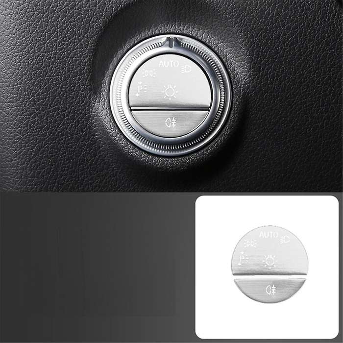 Car Interior One Key Start Headlight Handbrake Door Button Sticker Set for C E GLC W206 W214 X254 Si