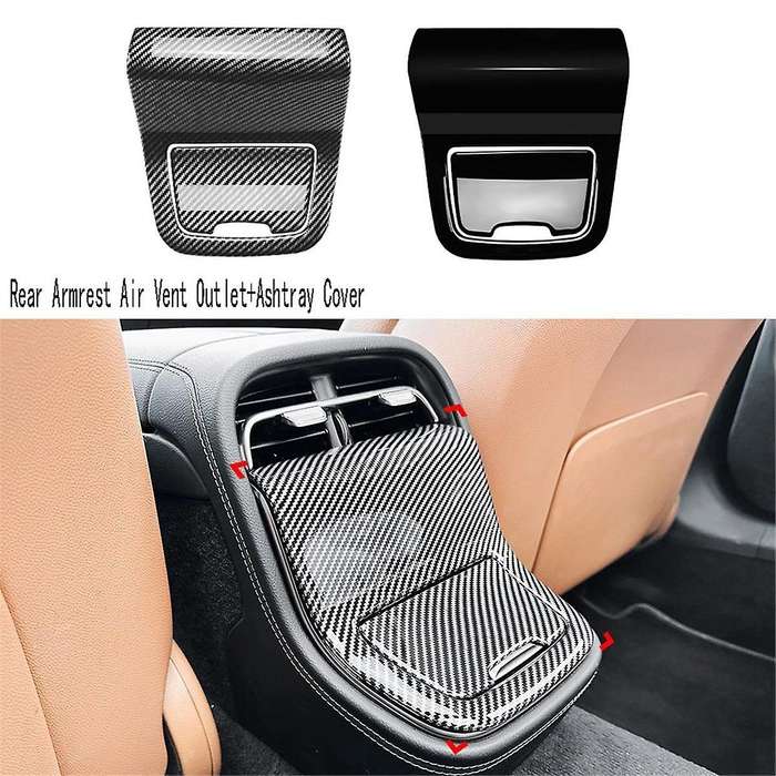 Car Interior Rear Air Vent Outlet Cover Armrest Box Ashtray Cover for E-Class W214 E260 E300 2024+C