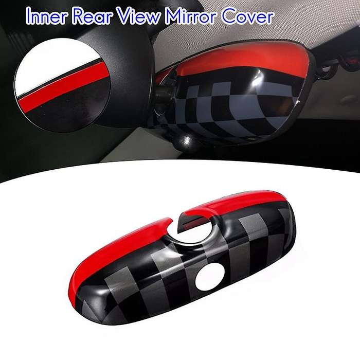 Car Interior Rear View Mirror Case Cover Sticker Decoration for  JCW S One+ F54 F55 F56 F6