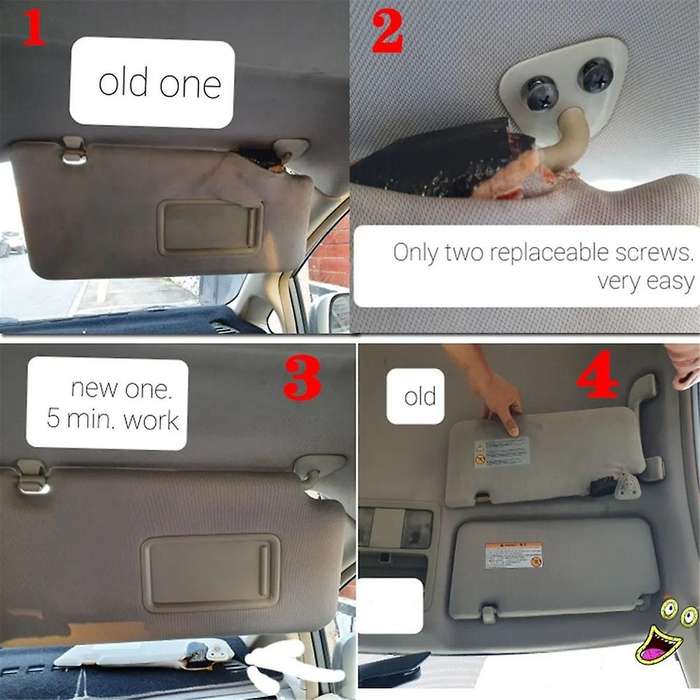 Car Interior Right Siade Sun Visor with Mirror for Tiida 2005 - 2010 Accessories