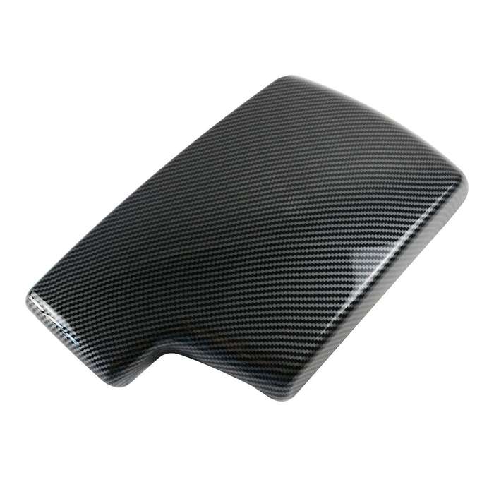 Car Interior Stowing Tidying Armrest Box Carbon Fiber Texture Protect Covers for  3 Series E90 2005