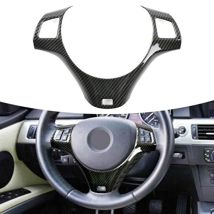 Car Interior Steering Wheel Decoration Cover Trim for bmw 3 Series E90 E92 E93 2005-2012 Lhd
