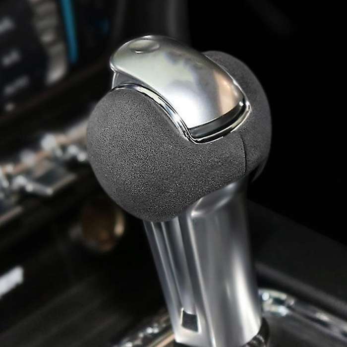 Car Interior suede Wrap Gear Shift Knob Cover for 2015-2020 Accessories Red