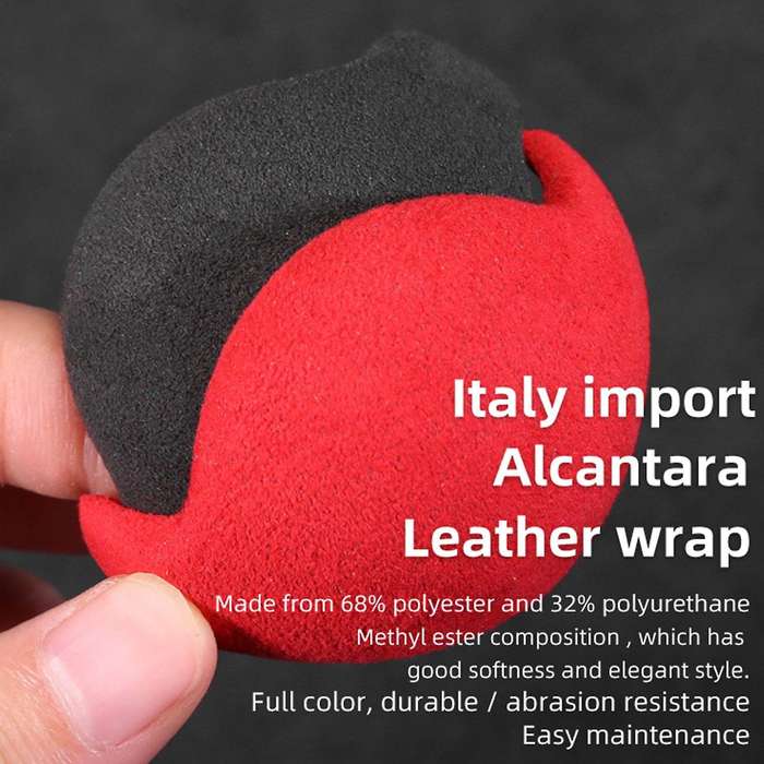 Car Interior suede Wrap Gear Shift Knob Cover for 2015-2020 Accessories Red