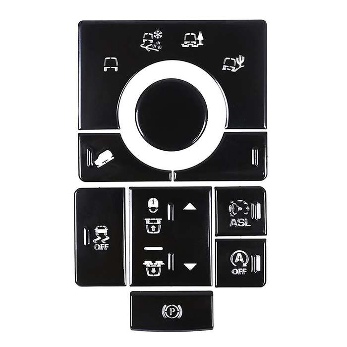 Car Interior Trim Center Console Terrain Mode Adjustment Button Sticker for Sport 2014-2016
