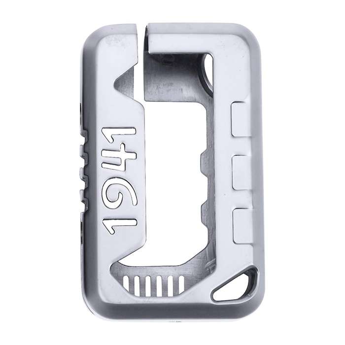 Car Key Case Aluminum Alloy Key Protection Cover for Wrangler JL 2018 2019 2020 Silver Red