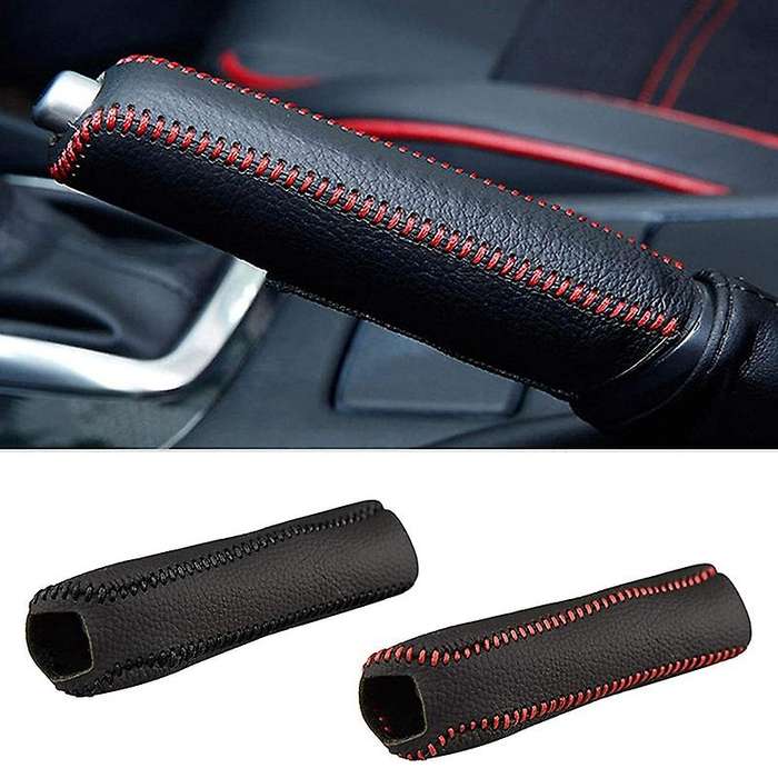 Car Leather Handbrake Cover Shift Lever Cover for K2 2011 2012 2013 2014 2015 2016 A