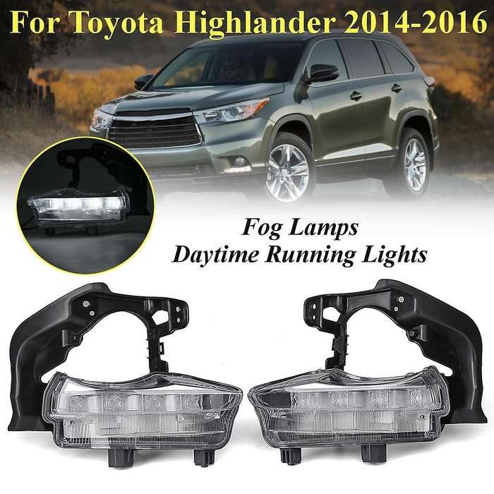 Car Led Daytime Running Lights Front Grille Driving Fog Lights for 2014 2015 2016
