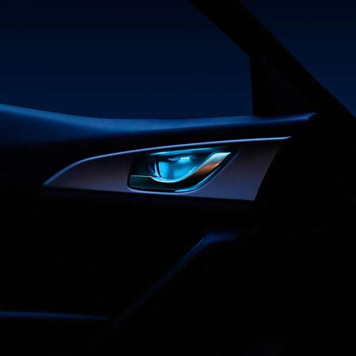 Car LED Door Bowl Armrest Atmosphere Light Door Bowl Handle Frame Light for Atenza -3 -5 -8 Blue