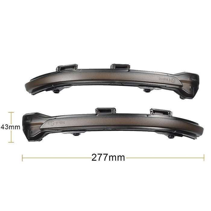 Car LED Dynamic Turn Signal Rearview Mirror Light for Golf 7 MK7 7.5 R Sportsvan Blue-Yellow