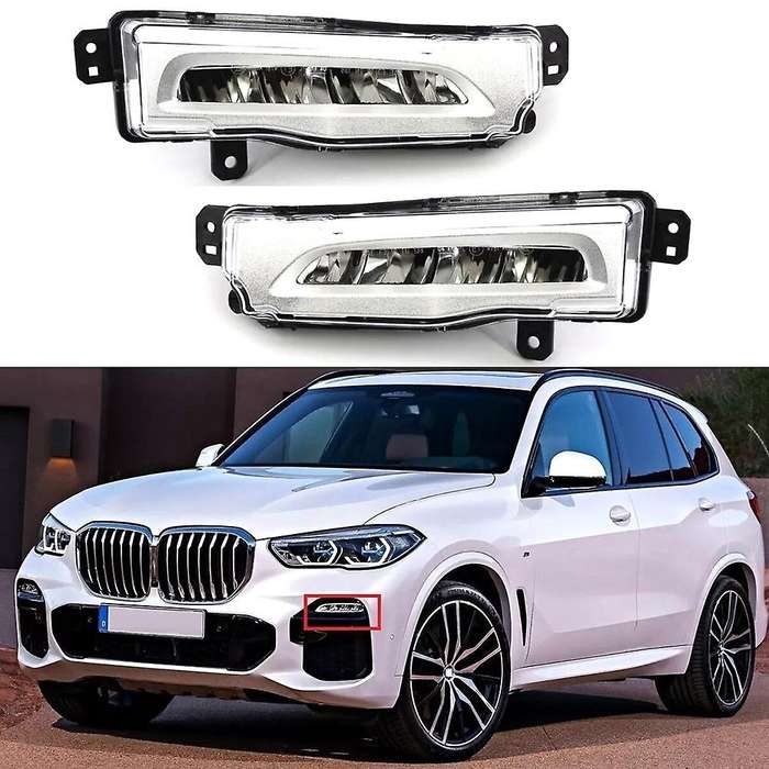 Car LED Fog Light Daytime Running Light 63177406365 Left for X5 X6 X7 G05 G06 G07 M50i 40iX 50iX