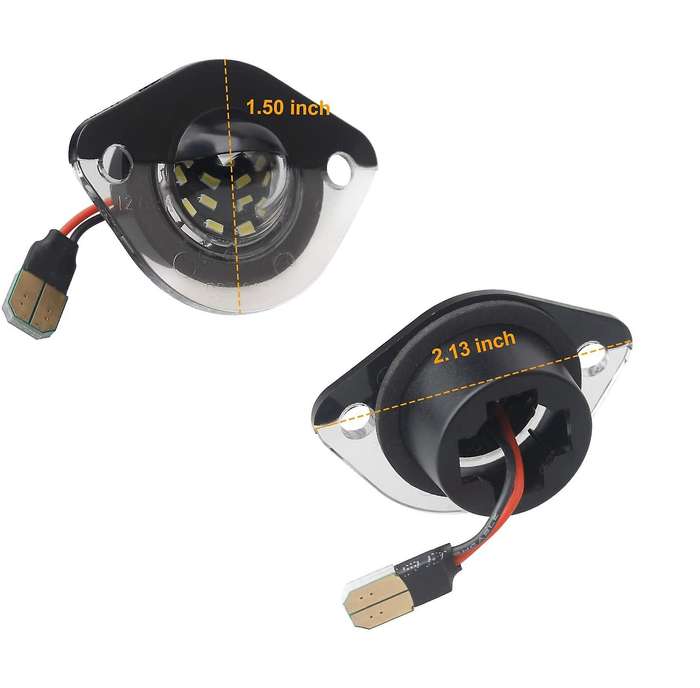 Car LED License Plate Light Powered for 1994-2004