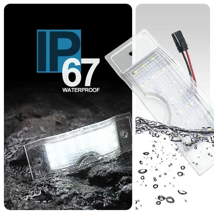 Car LED Number License Plate Light Lamp White 8200434687 for Opel Movano Master Traffic MK2 Tail Lam