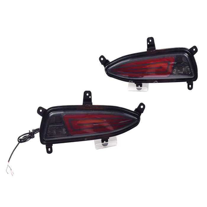 Car LED Rear Bumper Light Reflector Fog Brake Lamp Turn Singal Indicator Light for I20 2018-2020