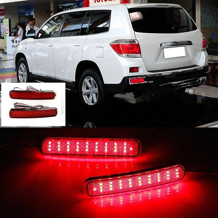 Car LED Rear Bumper Reflector Lamp Tail Light Lamps Warning Lights Stop Brake Lamp for 2011-2014