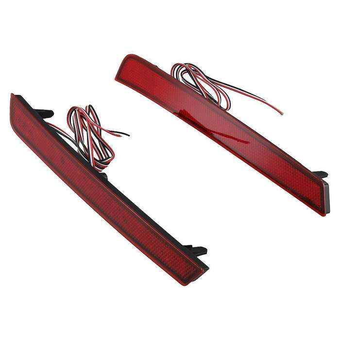 Car LED Rear Bumper Reflector Light Taillight Fog Light Brake Light for Vellfire 40 Series 2023+ Red