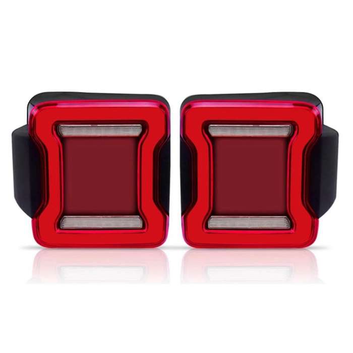 Car LED Rear Tail Lights Brake Reverse Turn Signal Side Marker Light for Wrangler JK 2007-2017 US Ve
