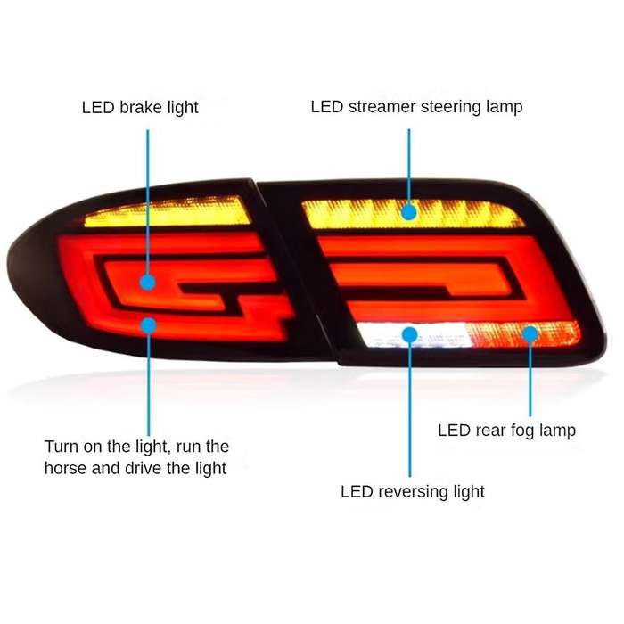 Car LED Tail Light for 6 2003-2015 Rear Running Light Brake Reversing Light Waterproof Car Accessor