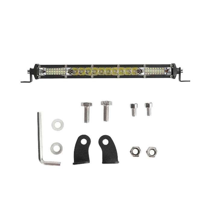 Car Led Single Spotlight Off-road Light Truck Headlight Long Bar Center Grille Spotlight Grille Lic