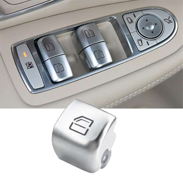 Car Left Driver Door Window Switch Repair Button Cover 2059056811 for - C-CLASS W205 GLC W253 2015-2