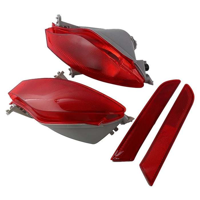 Car Left Rear Bumper Reflector Lights for CX7 -7 2008-2015 Tail Fog Light Housing Red Lens