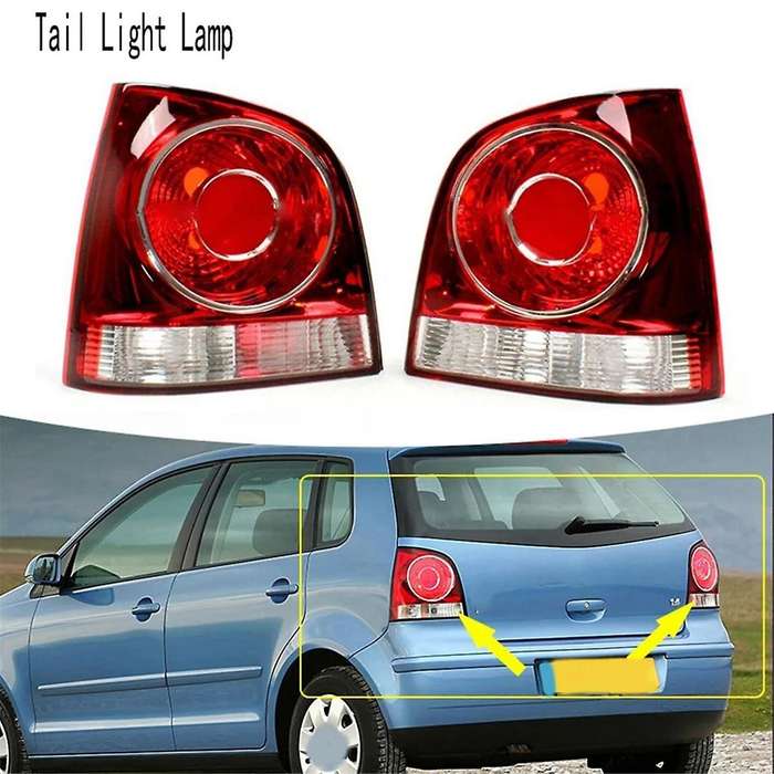 Car Left Rear Tail Light Lamp Housing Warning Bumper Light for 9N 9N3 Hatchback 2006-2010 6Q6945095A
