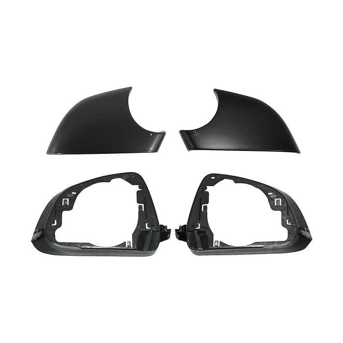 Car Left Side Door Mirror Lower Cover with Frame Black for Model 3 2017-2021
