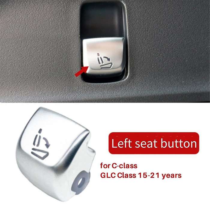 Car Left Side Seat Switch Button Repair Button Cover for - C-Class W205 GLC W253 2015-2021 Seat Butt