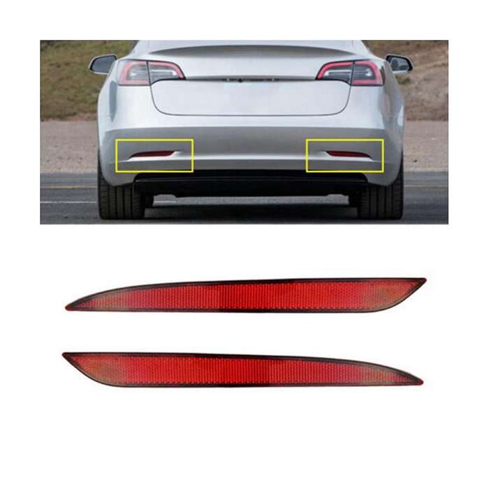 Car Left Tail Lamp Brake Light Rear Bumper Reflector Warming Lamp 1077406-00-F for Model Y 2017-202