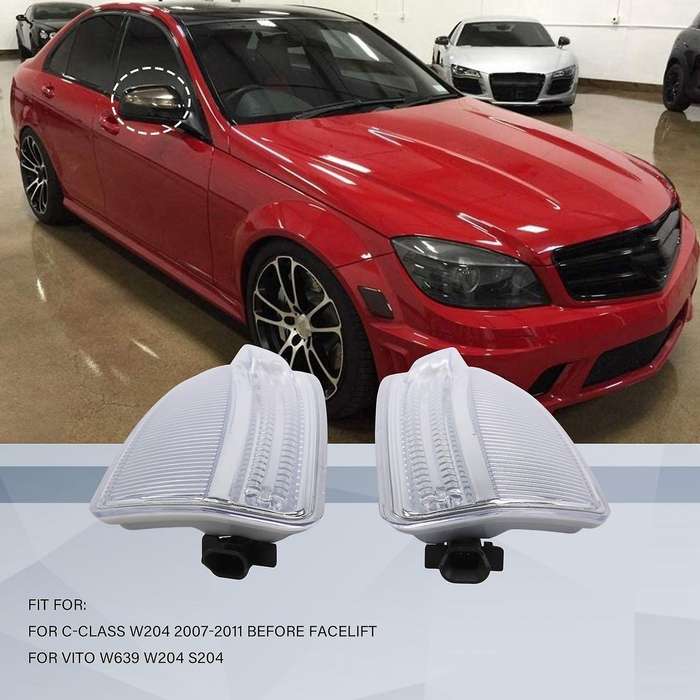 Car Left+right Led Rearview Mirror Turn Signal Light for - W639 W204 S204 A2048200721 A2048200821