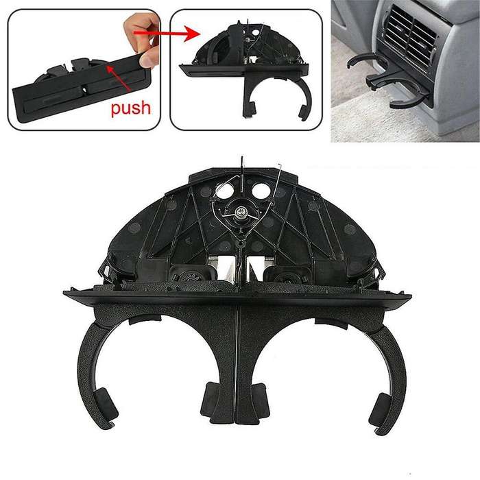 Car Lhd Front + Rear Retractable Cup Holder Water Cup Holder for E39 525i 525i 1996-2003 51168190205
