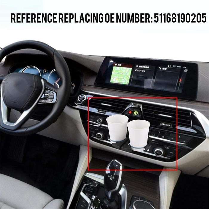 Car Lhd Front + Rear Retractable Cup Holder Water Cup Holder for E39 525i 525i 1996-2003 51168190205