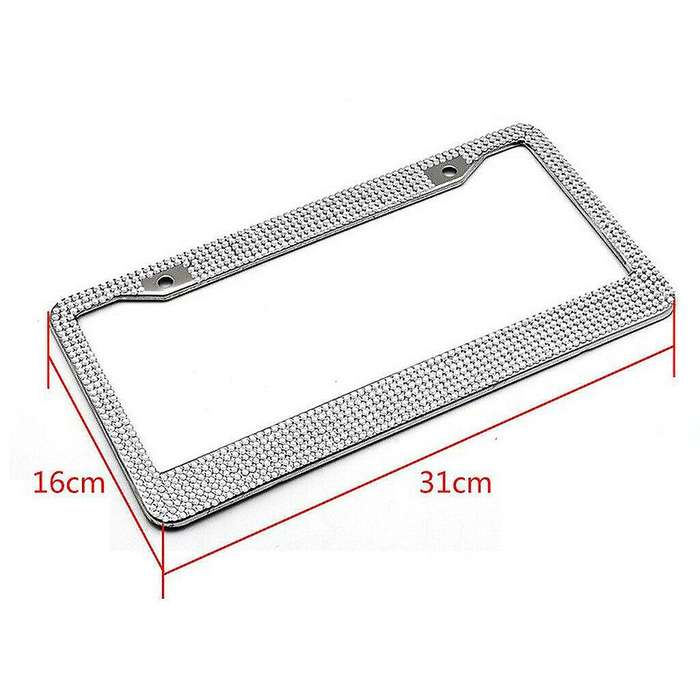 Car License Plate Frames for Luxury Rhinestone Frame Cover License Plate Frame
