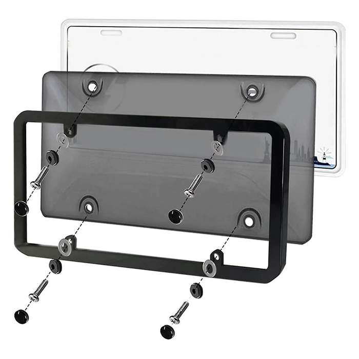 Car License Plate Frame Shield License Plate Holder License Plate Protection Car License Accessories