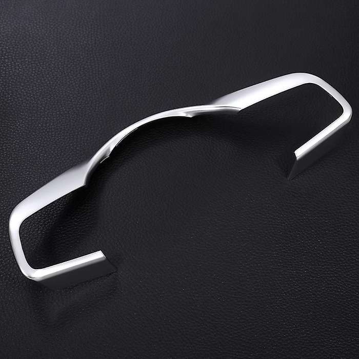 Car Matt ABS Chrome Steering Wheel Decorative Frame Trim Accessories for XE XF F-Pace F Pace2016 201