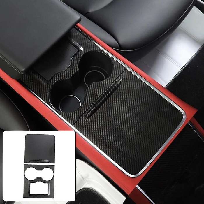 Car Matte Carbon Fiber Center Console Instrument Panel Protective Sticker Decoration Trim for Model