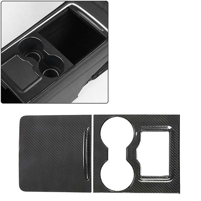 Car Matte Carbon Fiber Center Console Instrument Panel Protective Sticker Decoration Trim for Model