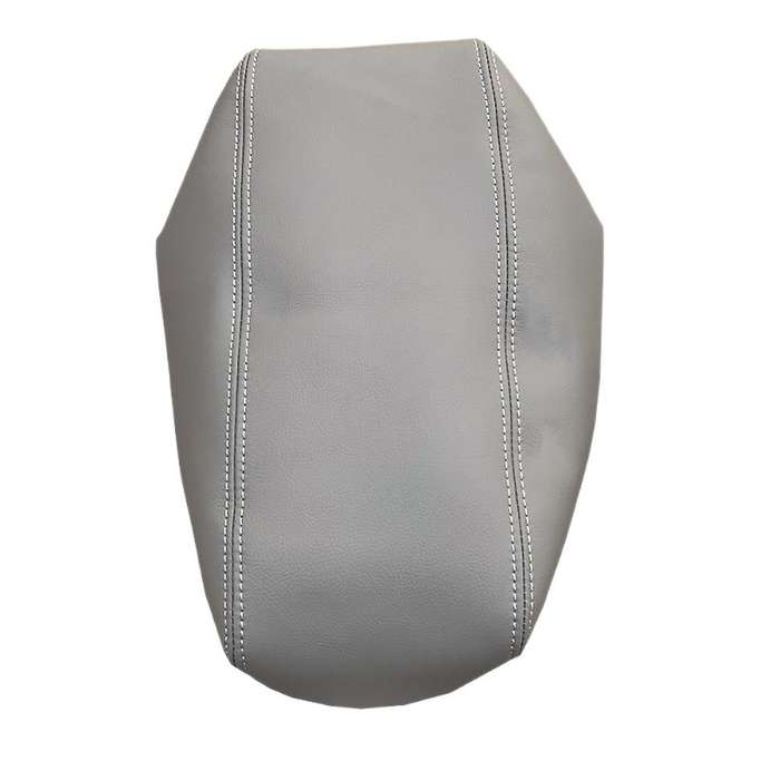 Car Microfiber Leather Console Armrest Panel Cover Protective Trim for Prius 2004-2008 Gray