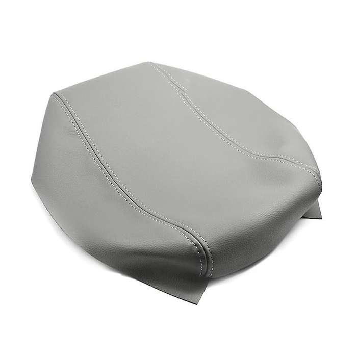 Car Microfiber Leather Console Armrest Panel Cover Protective Trim for Prius 2004-2008 Gray